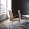 Eforma Altea Chair Upholstered with Metal Frame, Finishing either Stiched or Unstiched