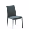 Eforma Asia Chair Diamond Quilted Upholstered with Metal Frame, In Low or High Back