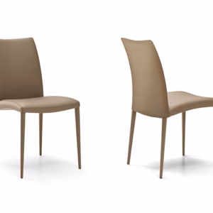 Eforma Asia Chair Upholstered with Metal Frame, In Low or High Back