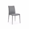 Eforma Asia Chair Diamond Quilted Upholstered with Metal Frame, In Low or High Back