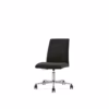 Eforma Ekta 5 Way Upholstered Office Chair & Armchair Height Adjustable with Polished Aluminium Swivel 5 Way Base