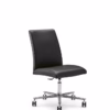 Eforma Ekta 5 Way Upholstered Office Chair & Armchair Height Adjustable with Polished Aluminium Swivel 5 Way Base