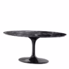 Eichholtz Solo Oval Dining Table Black or Grey Faux Marble