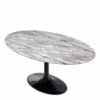 Eichholtz Solo Oval Dining Table Grey Faux Marble
