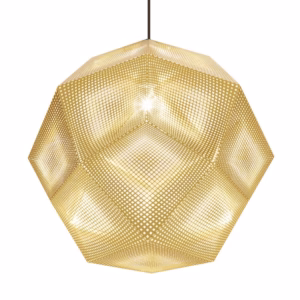Tom Dixon Brass Etch Shade 50cm Pendant Light