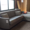 Bolero Sofabed with Chaise & Curved Arm