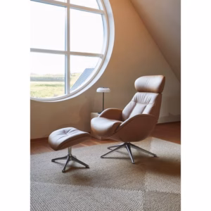 FLEXLUX Elegant Lounge Chair with Footstool