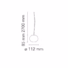 Flos Glo-Ball Suspension Mini Light Dimensions
