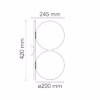 FLOS IC C/W1 Double Wall or Ceiling Light