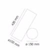 FLOS Sawaru Floor Lamp: Dimensions