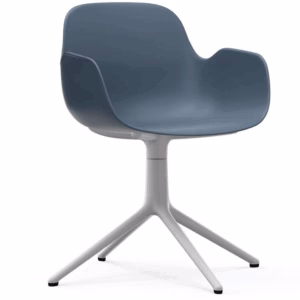 Form Swivel Armchair Metal Base By Normann Copenhagen
