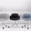 Form Swivel Armchair Wheels Base Gaslift by Normann Copenhagen