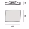 Foscarini Folio Ceiling Light Lamp in White