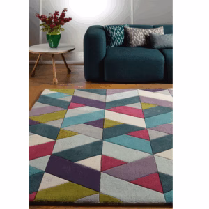 Funk Blue/Green Chevron Rug by Asiatic