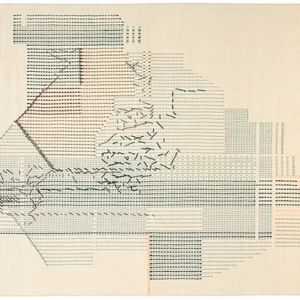 Gun Rugs Composition Backstitch Rug