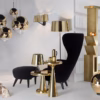 Tom Dixon Gold Mirror Ball Pendant Light
