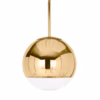 Tom Dixon Gold Mirror Ball Pendant Light