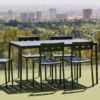 Hay Balcony Outdoor Fixed Dining Table in Different Sizes & Finishes