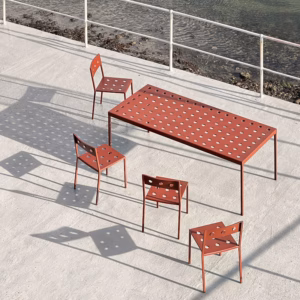 Hay Balcony Outdoor Fixed Dining Table in Different Sizes & Finishes