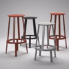Hay Revolver Stool Black 65cm Height (2 In Stock)