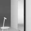 Horm Backstage Mirror Sliding Storage Unit with Shelves