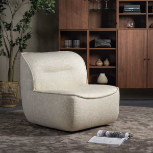 Furninova Gorm Armchair Longue Chair in Fabric or Leather