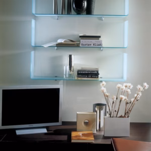 Osaka Glass Shelf 90x25x29 by Bontempi Casa