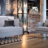 Sits Julia Armchair Upholstered in Fabric, Leather