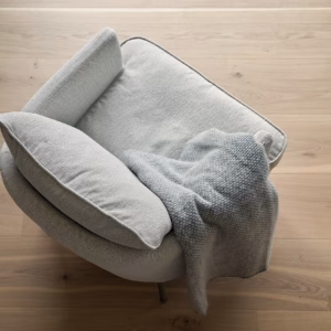 Sits Julia Armchair Upholstered in Fabric, Leather