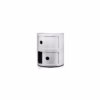 Kartell Componibili 2 Door Storage Unit 4966 Silver