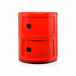 Kartell Componibili 2 Element Storage Unit - Red