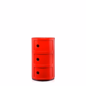 Kartell Componibili 3 Door in Red