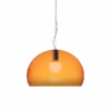 Kartell Fl/y Transparent Suspension Light - Orange