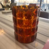 Kartell Matelassé Vase - Amber