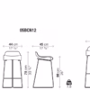 Kristalia BCN Outdoor Stool on Sled Base