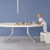 Kristalia Oops Extendable Round Dining Table 5cm 
