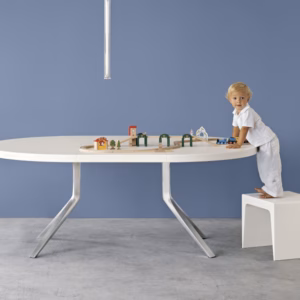 Kristalia Oops Extendable Round Dining Table 5cm 