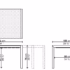 Kristalia Sushi Outdoor Dekton Extendable Table 100cm