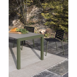 Kristalia Sushi Outdoor Dekton Fixed Table Depth 100cm