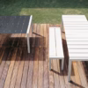 Kristalia Sushi Slatted Fixed Outdoor Table 90cm 