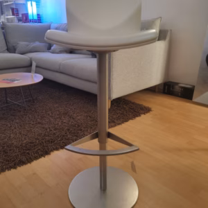 Lapalma Kai Barstool Gaslift White Leather - Ex Display