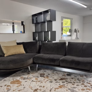 Leolux Rego Curved 1 Arm Sofa and Chaise 