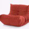 Ligne Roset Togo Fireside Goya Red Alcantara Chair