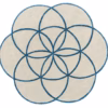 Lotus Blue Rug by Asiatic