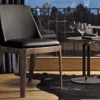 Margot Chair with Arms and Wooden Frame by Bontempi Casa