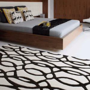 Matrix Wire Black Rug by Asiatic