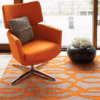 Matrix Wire Orange Rug by Asiatic