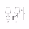 Foscarini Birdie Wall Light in White or Grey