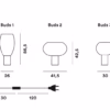 Foscarini Buds Table Light Lamp in 3 Different 3 Sizes & Colours