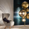 Tom Dixon Gold Mirror Ball Floor Lamp